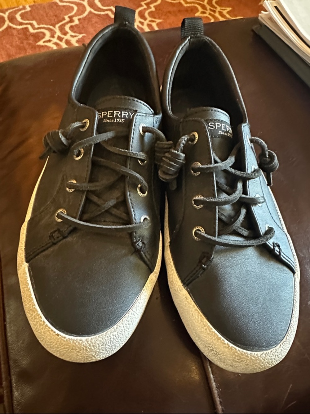 Sperry black sneakers size 9